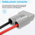 50Amp 10Awg Battery Quick Connect Electric Forklift Cable with O Ring Terminal?2Pcs 32cm/1ft with Quick Connector for Carts, Sightseeing Car, Batt...