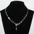 Silver Y2k Star Pendant Necklace Rhinestone Moonstone Irregular Necklace Adjustable Grunge Jewelry Gifts Accessories for Women Teen Girls Aestheti...