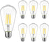 6 Packs ST58 LED Edison Bulbs, 4 Watt Vintage Light Bulbs Equivalent to 40 Watts, High Brightness 5000K Daylight White Light Bulbs, 90+ CRI, 480 L...