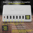 USB Charging Station, 60W/12A 7-Port USB Charger Station with LED Display for Multiple Devices PD20W USB C Charger for All iPad iPhone14/13/12 Pix...