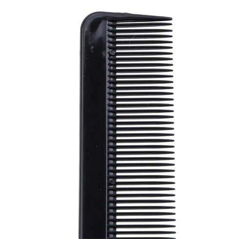 1Pc Black Rat Tail Comb Steel Pin Rat Tail Carbon Fiber Heat Resistant Teasing Combs with Stainless Steel Hair Combs Hair Care...