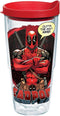 Tervis Made in USA Double Walled Marvel - Deadpool Insulated Tumbler Cup Keeps Drinks Cold & Hot, 24oz, Nerd...