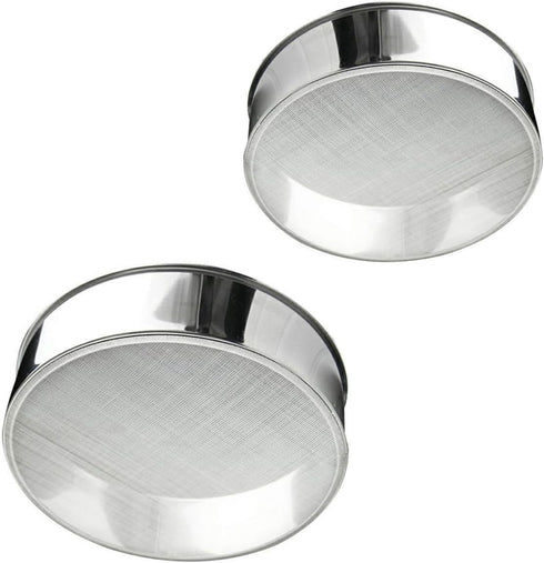 Sieve Fine Mesh, Stainless Steel Round Sifter for Baking, Flour Sieve, 8 Inch 40 Mesh and 6 Inch 60 Mesh, 2PCS...