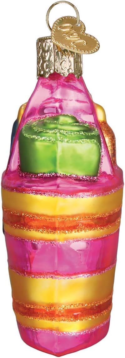 Old World Christmas Beach Bag Glass Blown Ornaments for Christmas Tree...