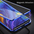 Jonwelsy Compatible with Samsun Galaxy Note 10+ 5G (6.8 inch) Case, 360 Degree Front and Back Transparent Tempered Glass Cover, Strong Magnetic Ad...