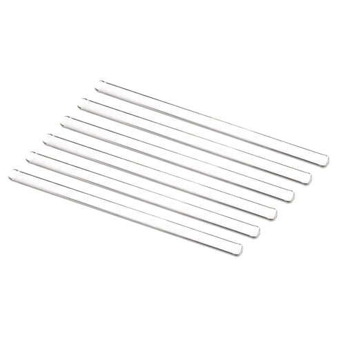 MECCANIXITY 3.3 Borosilicate Glass Stick 7.87" Length 10mm Dia Stir Rod Mixing Tools with Both Ends Round for Lab Kitchen Science 6Pcs...