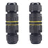 COMOPEZ 3Pin IP68 Waterproof Junction Connector Box 3 Pole Electrical Box Wire Connector Cable for Underground Outdoor Light,LED,Tree Strings, Cab...