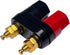 CESS Dual Binding Post, 4mm Banana Socket, 2 Way Gold-Plated Speaker Binding Posts, Power Amplifier Connector, 4 Pack...