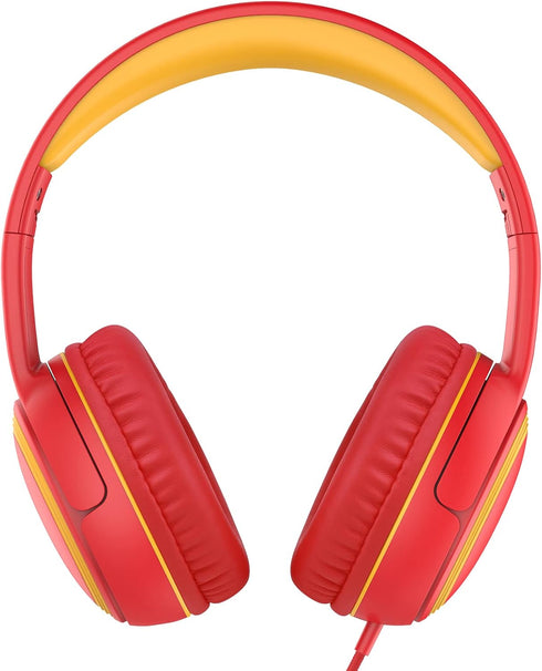 A10 Kids Headphones with Microphone, Lightweight Folding Stereo Bass Headphones with 1.5M No-Tangle Cord, Portable Wired Headphones for Smartphone...