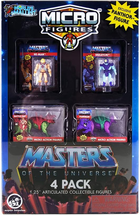 World's Smallest Masters of The Universe Micro Figures Exclusive Collectors Set, Multi...