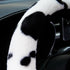 ALEMODR Cow Print Plush Steering Wheel Cover Fluffy Winter Warm Universal 15 inch for Women Girls...