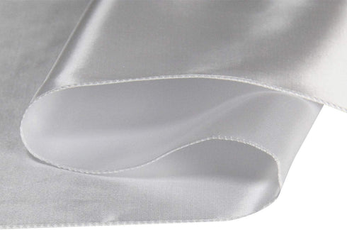 WELMATCH White Satin Table Runners 5 pcs Wedding Banquet Party Event Decoration Table Runners (White, 5)...