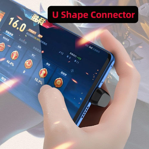 CY 480Mbps USB-C Type C Male to Male Coupler Extender Power Data Adapter Opposite U Shape Back Angled for Power Bank Phone Laptop...