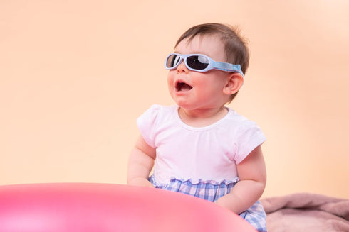 Kiddus Sunglasses for Newborn Baby. Age 0-2 years. UV Protection UV400. Adjustable Soft Neoprene Band. Unbreakable. BPA Free...