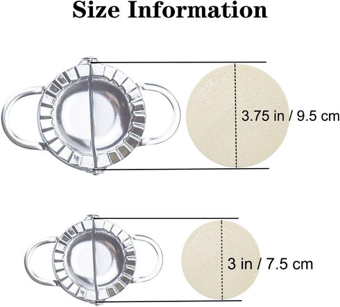 Stainless Steel Dumpling Ravioli Maker Press,AUAM 2 Pack Pierogi Mold - Wonton Mould, Easy-tool for Dumpling Wrapper Dough Stamp Cutter Pastry Pie...