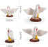 4.5 Inch Mother Swan Figurine with Baby Goose Toy White Swan Toy Animal Figure for Toddlers Preschool Animals Figures Eduactional Project Diorama ...