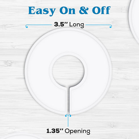 Set of 30 Blank White Closet Dividers for Hanging Clothes – Clothing Rack Dividers for Organization...