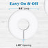 Set of 30 Blank White Closet Dividers for Hanging Clothes – Clothing Rack Dividers for Organization...