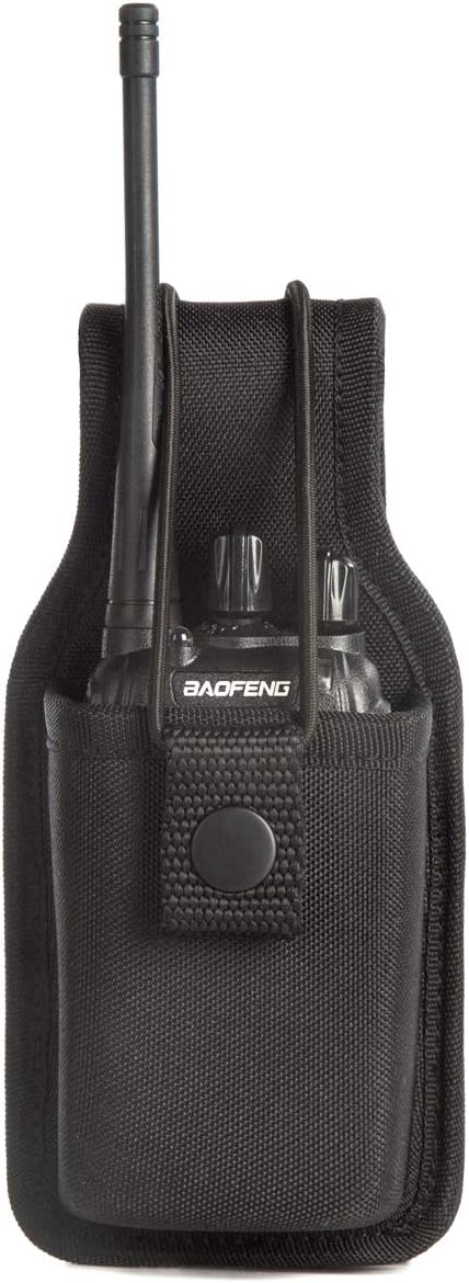 LUITON Radio Holder Radio Holster Baofeng Case Two Way Radio Pouch for Walkie Talkies Nylon Holster for Motorola Kenwood Icom HYT Arcshell Baofeng...