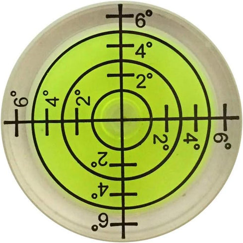 6 pcs Bubble Spirit Level, 32x7mm Circular Level Bubble for RV, Travel Trailer, Tripod, Phonograph, Turntable...
