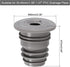 uxcell Drain Pipe Seal Ring, Silicone Ring Washing Machine Sealing Plug, Anti-Odor Floor Drain Plug Sewer Pipe Seal Ring Sealing Cover for 35-40mm...