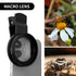 52mm Clip-on Phone Camera Lens Filter, 3 in 1 Phone Lens Filter Kit, CPL Lens + Macro Lens + Star Lens Universal Cellphone Lens Filter Compatible ...