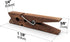 LWR CRAFTS Wooden Small Clothespins 1-7/8" 4.8cm 50 Pieces Per Pack (Jacobean)...