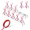 Qianyu 10 Pieces Nail Art Practice Stand Set 2 Acrylic Base Alloy Nail Tips Holders Training Fingernail Display Stands For Press On Reusable Putty...