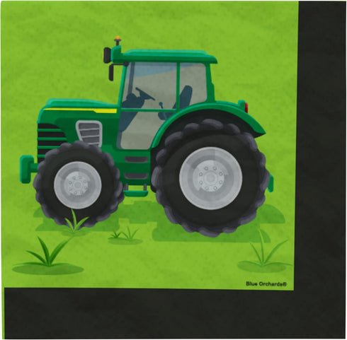 Blue Orchards Tractor Value Party Pack - 64 Pieces for 20 Guests - Farm Animal, Baby Shower Themed Supplies...