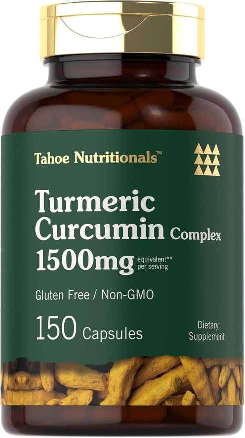 Turmeric Supplement | 1500 mg | 150 Capsules | Turmeric Curcumin Complex with Black Pepper | Non-GMO and Gluten Free...