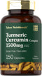 Turmeric Supplement | 1500 mg | 150 Capsules | Turmeric Curcumin Complex with Black Pepper | Non-GMO and Gluten Free...