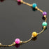 UMAOKANG 3 Yard Mixed Color Shell Bead Chain for Jewelry Making Gold Plated Stainless Steel Jewelry Chains Bulk with Jump Rings and Lobster Clasps...