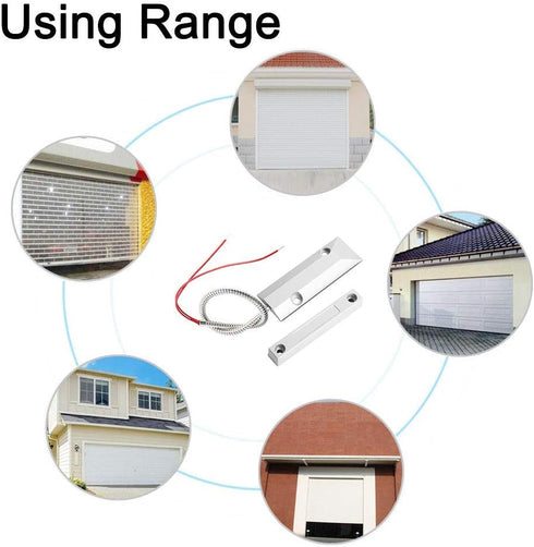 Aoje-Link OC-55 NO Rolling Door Contact Magnetic Reed Switch Alarm Sensor with 2 Wires, Zinc Alloy, 1pcs...