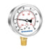 MEASUREMAN 2-1/2" Dial Size, Glycerin Filled Pressure Gauge, 30inHG-60psi, 304 Stainless Steel Case, 1/4"NPT Lower Mount...