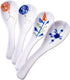 Japanese Ceramic Soup Spoons, 4 Pieces Porcelain Spoon for Noodle Ramen Oat...