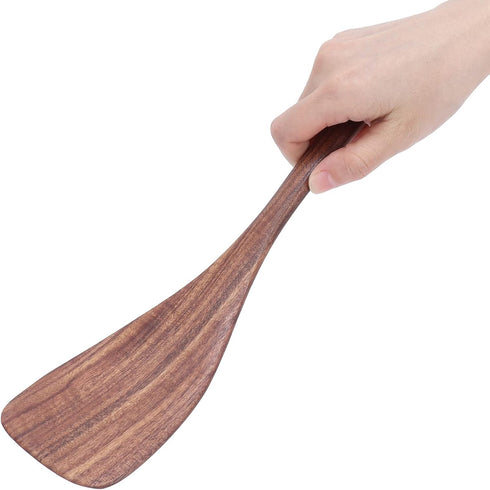 Wooden Spatula for Cooking Nonstick, wooden spatula for cooking, Teak Wooden Spatula Non?stick Pan Shovel Long Flat Handle for Kitchen Cooking...