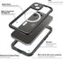 ShellBox Case compative with iPhone 15 Pro Max,Waterproof Case with Built-in Screen Protector, Shockproof Cover Heavy Duty Wireless Charging Case ...