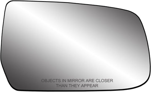 Fit System - 80230 Passenger Side Non-Heated Mirror Glass w/Backing Plate, Chevrolet Equinox, GMC Terrain, 4 5/8" x 7 1/2" x 8" (w/o Blind Spot), ...