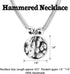 Silver Hammered Metal Statement Necklace Set with Lobster Clasp Closure, Disc Coin Necklace Circle Necklace Chunky Necklaces for Women 2022 Summer...