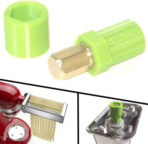 Pack of 3 Durable Repair Kits Shear Shaft Coupler Roller Attachment Plastic Material for Stand Mixer Noodles Machine Plastic+Metal...