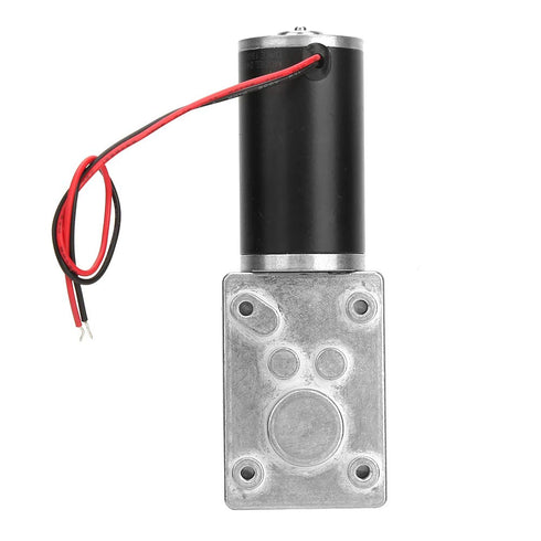 FTVOGUE 24V 10rpm Worm Gear Motor Speed Reduce Electric Motor Reversible Gear Motor for DIY Robot Rotating Table Door Lock Curtain Machine...