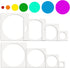 Circle Stencils for Drawing,16 Pcs Plastic Large to Small Different Sizes Circle Templates for Painting,Spraying on Wall Wood-Reusable...