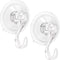 2PCS Wreath Hanger, Suction Cup Hooks with Key Lock, Heavy Duty Vacuum Wall Window Shower Suction Cup Hook and Wreath Hanger for Front Door, Wreat...