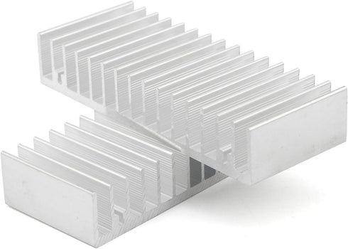 White Tone Aluminium Radiator Heatsinks Cooler Fin Aluminum Heat Sink for Power Amplifier Transistor 40mm x 100mm x 18mm (Pack of 4)...
