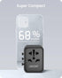LENCENT Universal Travel Adaptor Plug with 2 USB Ports, International Power Adapter with UK/USA/EU/AUS Plug, Mini & Compact, All-in-One Worldwide ...