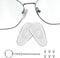 Eyeglasses Nose Pads, Upgraded Soft Silicone Air Chamber Eyeglass Nose Pads, 6 Pairs of Screw-in 15mm Glasses Nose Pad Set with Screws and Micro S...