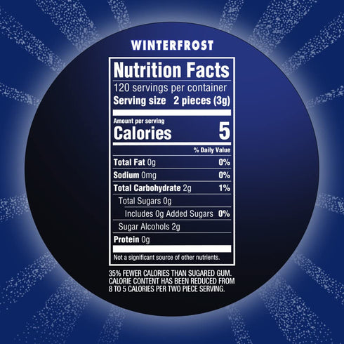 ECLIPSE Gum Winterfrost Sugarfree Chewing Gum, Bulk, 2.9-Ounce 60 Piece Bottle (4 Bottles)...