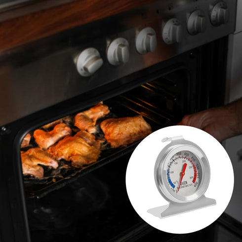 2 Pack Oven Thermometer Instant Read Stainless Steel Grill Thermometer 50-300°C/100-600°F for Kitchen Cooking Baking...