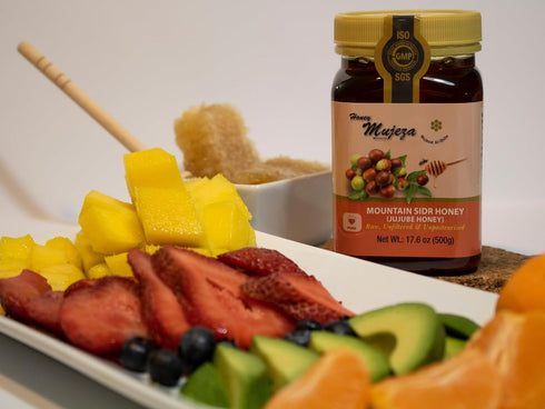 Authentic Mountain Sidr Honey- ??? ??? ???? ???? - Jujube, Equal to Manuka Effectiveness Gluten Free 100% Natural Raw Liquid Honey (250g / 8.8oz) ...