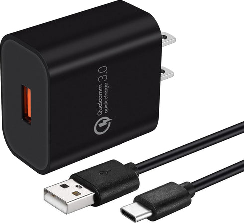 Quick Charge 3.0 Fast Charger for LG Stylo 4 5 6, ThinQ G5 G6 G7 G8 G8X K51, V20 V30 V30S V35 V40 V50 V60 ThinQ, Velvet, 18W Travel Rapid Adapter ...